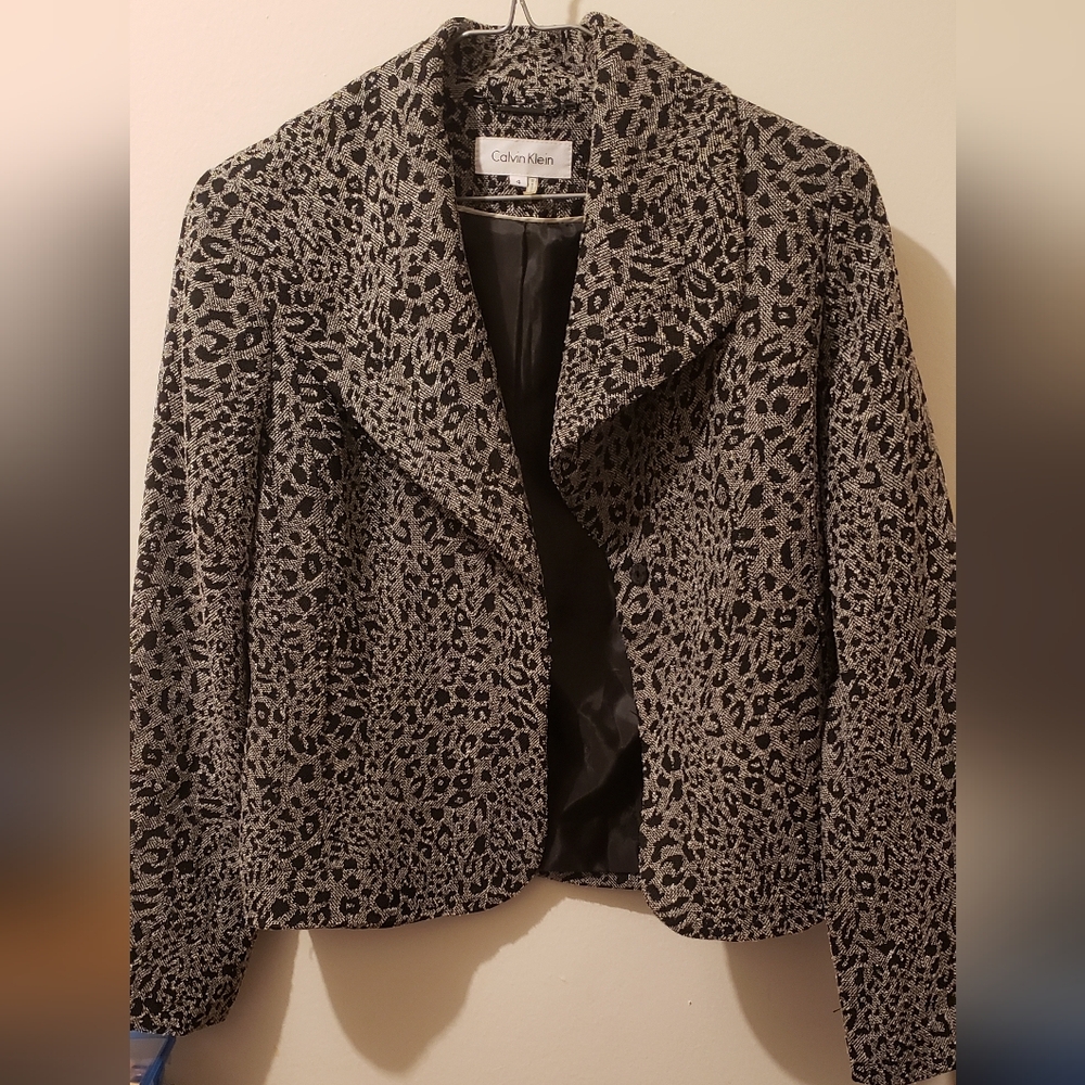 Calvin Klein Women's Black and Gray Jacket
